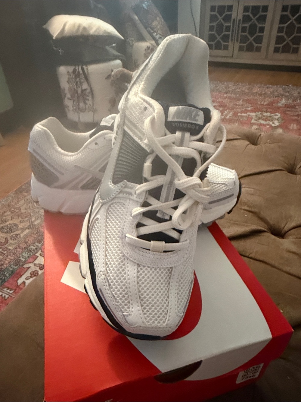 Nike woman's  White and Gray Athletic Sneakers